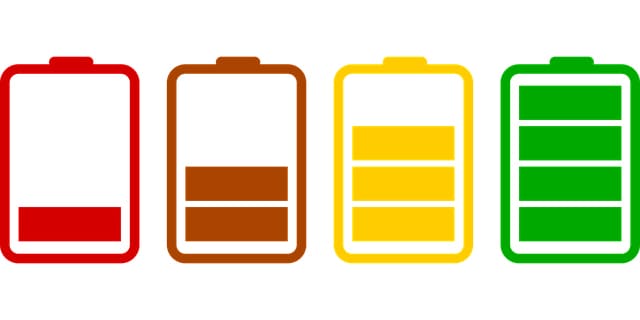 battery levels illustration