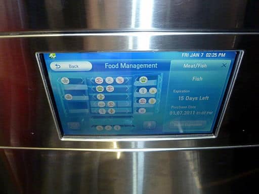 smart refrigerator in kitchen and its features