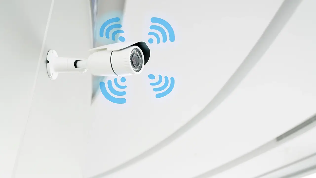 A WiFi CCTV camera.
